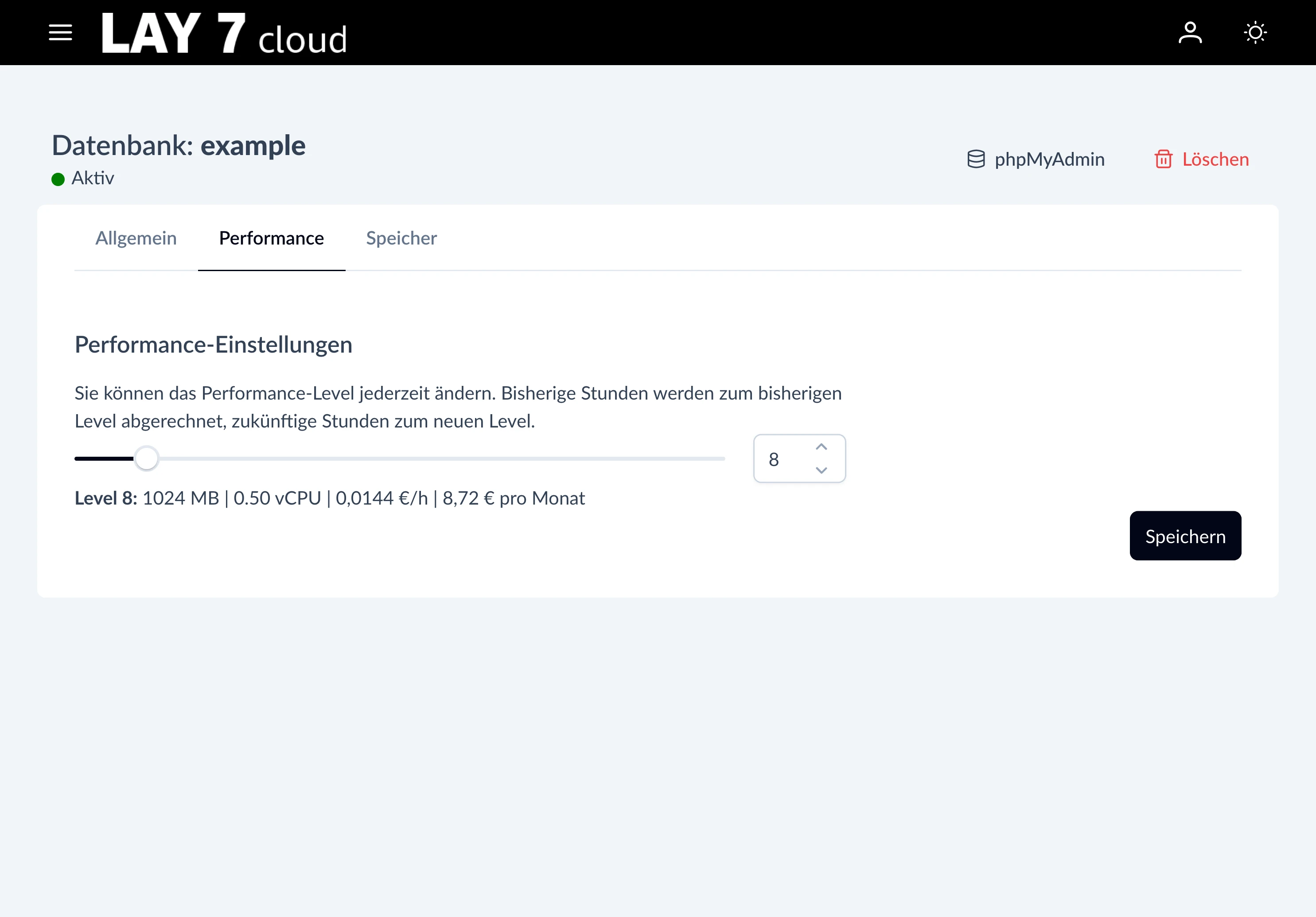 Diagram on scaling performance and storage